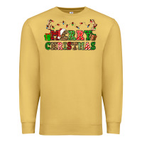 Antique Gold merry christmas Premium Sweatshirt - OliviaCreatesArt