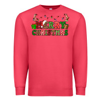 Cardinal merry christmas Premium Sweatshirt - OliviaCreatesArt