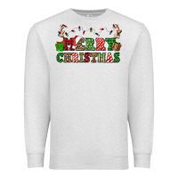 Oatmeal Heather merry christmas Premium Sweatshirt - OliviaCreatesArt