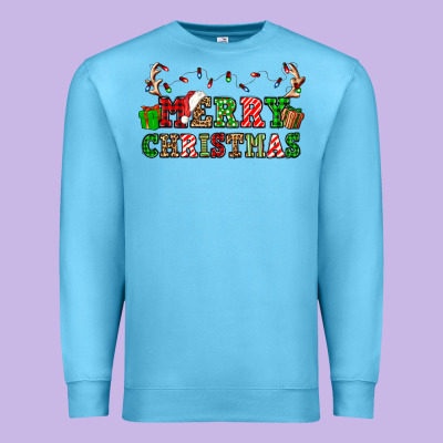 Merry Christmas Premium Sweatshirt Designed By Oliviacreatesart