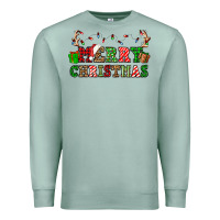Seafoam merry christmas Premium Sweatshirt - OliviaCreatesArt