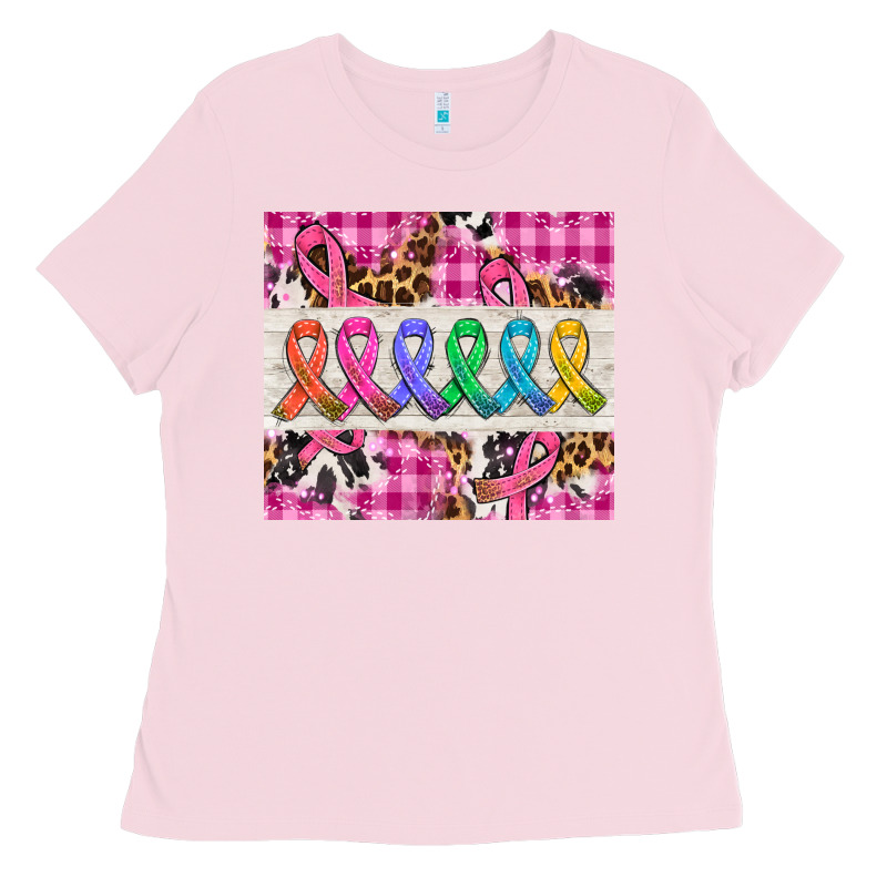 Western Colorfull Cancer Ribbon Ladies Tee by AdoDesignShop | Teevron