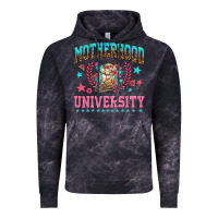 Cloud Black motherhood university with coffee Vintage Hoodie - NancyCooperArtShop