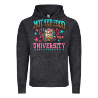 Vintage Black motherhood university with coffee Vintage Hoodie - NancyCooperArtShop