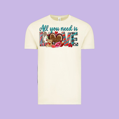 All You Need Is Love Vintage Tee Designed By Nancycooperartshop