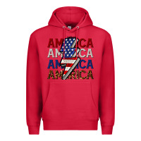 Cardinal America with lightning bold Premium Hoodie - CowGirlArtShop