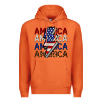 Carrot America with lightning bold Premium Hoodie - CowGirlArtShop