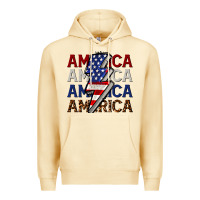 Pina Colada America with lightning bold Premium Hoodie - CowGirlArtShop