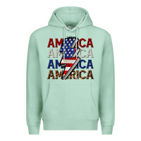 Seafoam America with lightning bold Premium Hoodie - CowGirlArtShop