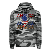 Slate Camo America with lightning bold Premium Hoodie - CowGirlArtShop