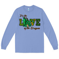 Colony Blue For The Love Of The Dragons Long Sleeve Tee - RanaPortraitStore