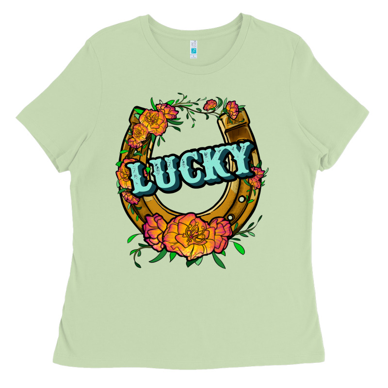 Horseshoe Lucky Ladies Tee by JahusDesignShop | Teevron