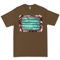 Cacao cowhide bandana wood background Premium Tee - AdoDesignShop