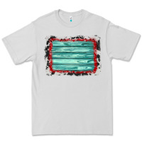 Dove Grey cowhide bandana wood background Premium Tee - AdoDesignShop