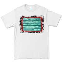 White cowhide bandana wood background Premium Tee - AdoDesignShop