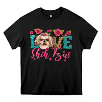 Black love shih tzus Heavy Core Tee - Artiststas