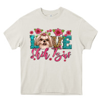 Cream love shih tzus Heavy Core Tee - Artiststas