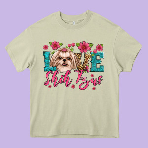 Love Shih Tzus Heavy Core Tee Designed By Artiststas