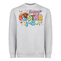 Heather Grey happy easter yall Heavyweight Sweatshirt - Artiststas