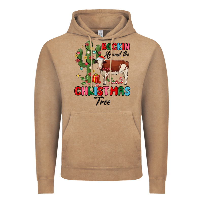 Rockin Around The Christmas Tree Vintage Hoodie by MaliasSmallBusiness | Teevron