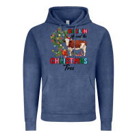 Vintage Denim rockin around the christmas tree Vintage Hoodie - MaliasSmallBusiness