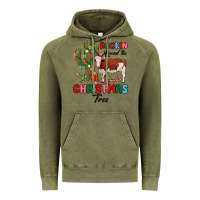 Vintage Olive rockin around the christmas tree Vintage Hoodie - MaliasSmallBusiness
