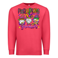 Cardinal parading with my gnomies Premium Sweatshirt - OliviaCreatesArt