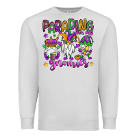 Dove Grey parading with my gnomies Premium Sweatshirt - OliviaCreatesArt