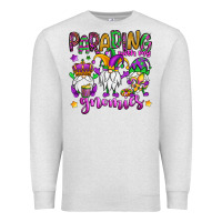 Oatmeal Heather parading with my gnomies Premium Sweatshirt - OliviaCreatesArt