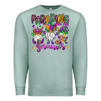 Seafoam parading with my gnomies Premium Sweatshirt - OliviaCreatesArt
