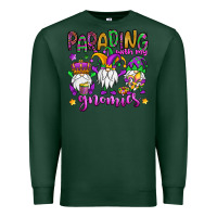 Sports Green parading with my gnomies Premium Sweatshirt - OliviaCreatesArt
