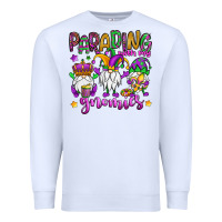White parading with my gnomies Premium Sweatshirt - OliviaCreatesArt