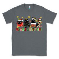 Charcoal Heather meowy christmas cats Classic Tee - MaliasSmallBusiness