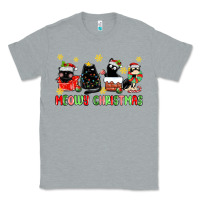 Heather Grey meowy christmas cats Classic Tee - MaliasSmallBusiness