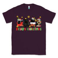 Plum meowy christmas cats Classic Tee - MaliasSmallBusiness