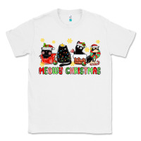 White meowy christmas cats Classic Tee - MaliasSmallBusiness