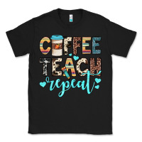Black coffee teach repeat Classic Tee - JahusDesignShop