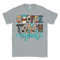 Heather Grey coffee teach repeat Classic Tee - JahusDesignShop