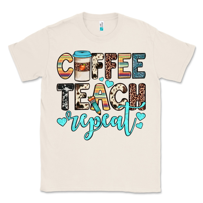 Coffee Teach Repeat Classic Tee by JahusDesignShop | Teevron