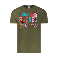 Vintage Olive i am a sucker for you Vintage Tee - NancyCooperArtShop