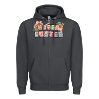 Smoke Happy Easter plate letters Easter Day Zipper Hoodie - HowdyJamesFarm