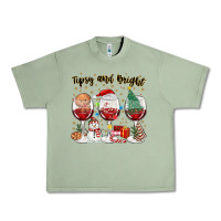 Oil Green tipsy and bright christmas Urban Heavy Tee - MaliasSmallBusiness