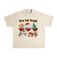 Sandshell tipsy and bright christmas Urban Heavy Tee - MaliasSmallBusiness
