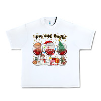 White tipsy and bright christmas Urban Heavy Tee - MaliasSmallBusiness