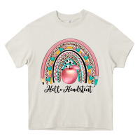 Cream hello headstent Heavy Core Tee - JahusDesignShop
