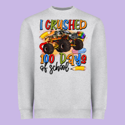 I Crushed 100 Days Of School Heavyweight Sweatshirt Designed By Artiststas