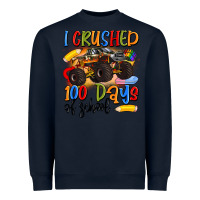Navy i crushed 100 days of school Heavyweight Sweatshirt - Artiststas