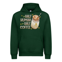 Foreset Green Half Human Half Coffee Urban Hoodie - CowhideDigitalArt