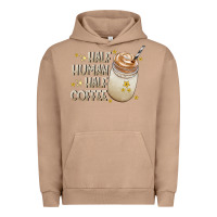 Pigment Burro Half Human Half Coffee Urban Hoodie - CowhideDigitalArt