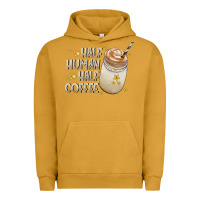 Pigment Peanut Butter Half Human Half Coffee Urban Hoodie - CowhideDigitalArt